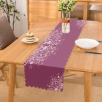 - Runner-3758 - Realhomes Lila Zeminli Dijital Baskılı Modern Runner Realhomes