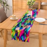 Multi Renkler Dijital Baskılı Modern Runner Realhomes