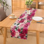 - Runner-3760 - Realhomes Pembe Güller Dijital Baskılı Modern Runner Realhomes