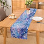 Ebru Motifli Dijital Baskılı Modern Runner Realhomes