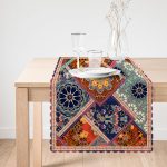 - Runner-3769-1 - Realhomes Etnik Motifli Dijital Baskılı Modern Runner Realhomes