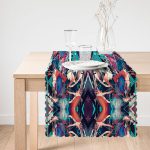 - Runner-3784-1 - Realhomes Karmaşık Rengarenk Motifli Özel Tasarım Dijital Baskılı Modern Runner Realhomes