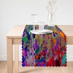 - Runner-3786-1 - Realhomes  Karmaşık Ebru Desenli Dijital Baskılı Modern Runner Realhomes