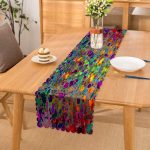 - Runner-3786 - Realhomes  Karmaşık Ebru Desenli Dijital Baskılı Modern Runner Realhomes