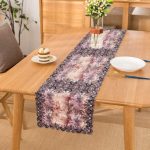 Soyut Etnik Çiçek Desenli Özel Tasarım Dijital Baskılı Modern Runner Realhomes