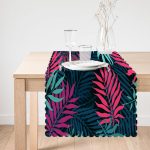 Renkli Yapraklar Dijital Baskılı Modern Runner Realhomes