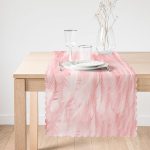 Pudra Zeminli Dijital Baskılı Modern Runner Realhomes