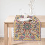 - Runner-3841-1 - Realhomes Etnik Motifli Dijital Baskılı Modern Runner Realhomes