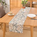 Krem Zeminli Özel Tasarım Dijital Baskılı Modern Runner Realhomes