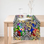 - Runner-3846-1 - Realhomes Etnik Motifli Dijital Baskılı Modern Runner Realhomes