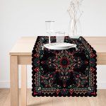 Etnik Kilim Desenli Özel Tasarım Dijital Baskılı Modern Runner Realhomes