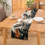 - Runner-3876 - Realhomes Suluboya Desenli Dijital Baskılı Modern Runner Realhomes