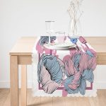 Çiçek Desenli Özel Tasarım Dijital Baskılı Modern Runner Realhomes