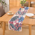 Çiçek Desenli Özel Tasarım Dijital Baskılı Modern Runner Realhomes