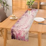 - Runner-3887 - Realhomes Soyut Tarzda Çiçek Ve Etnik Desenli Özel Tasarım Dijital Baskılı Modern Runner Realhomes