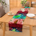 - Runner-3888 - Realhomes  Kuş Motifli Dijital Baskılı Modern Runner Realhomes