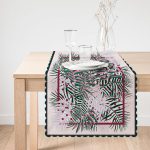 - Runner-3895-1 - Realhomes Renkli Yaprak Temalı Özel Tasarım Dijital Baskılı Modern Runner Realhomes