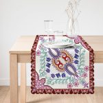 - Runner-3927-1 - Realhomes Çini Desenli Dijital Baskılı Modern Runner Realhomes