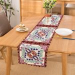 - Runner-3927 - Realhomes Çini Desenli Dijital Baskılı Modern Runner Realhomes