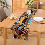 Fashion Kareli Motifler Özel Tasarım Dijital Baskılı Modern Runner Realhomes