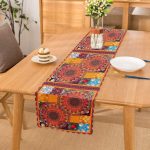 Etnik Motifli Özel Tasarım Dijital Baskılı Modern Runner Realhomes