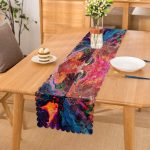 - Runner-3935-2 - Realhomes Sulu Boya Desenli Özel Tasarım Dijital Baskılı Modern Runner Realhomes