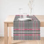 Ekose Desenli Dijital Baskılı Modern Runner Realhomes