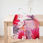 - Runner-3948-1 - Realhomes Rengarenk Çiçek Desenli Özel Tasarım Dijital Baskılı Modern Runner Realhomes