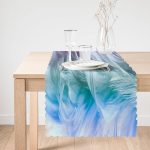 Tüy Motifli Özel Tasarım Dijital Baskılı Modern Runner Realhomes