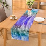 Tüy Motifli Özel Tasarım Dijital Baskılı Modern Runner Realhomes