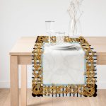 Zincir Desenli Özel Tasarım Dijital Baskılı Modern Runner Realhomes