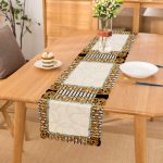 Zincir Desenli Özel Tasarım Dijital Baskılı Modern Runner Realhomes