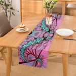 - Runner-3971 - Realhomes Fraktal Motifli Özel Tasarım Dijital Baskılı Modern Runner Realhomes