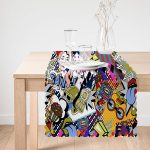 Popart Desenli Özel Tasarım Dijital Baskılı Modern Runner Realhomes