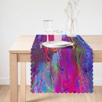 - Runner-3985-1 - Realhomes  Karmaşık Boya Desenli Özel Tasarım Dijital Baskılı Modern Runner Realhomes