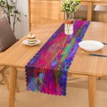 - Runner-3985 - Realhomes  Karmaşık Boya Desenli Özel Tasarım Dijital Baskılı Modern Runner Realhomes