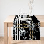 - Runner-3993-1 - Realhomes Çiçek Ve Zincir Özel Tasarım Dijital Baskılı Modern Runner Realhomes