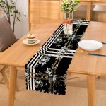 - Runner-3993 - Realhomes Çiçek Ve Zincir Özel Tasarım Dijital Baskılı Modern Runner Realhomes