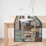 Geometrik Desenli Özel Tasarım Dijital Baskılı Modern Runner Realhomes