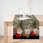 - Runner-4057-1 - Realhomes Leopar Desenli Özel Tasarım Dijital Baskılı Modern Runner Realhomes