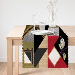 - Runner-4061-1 - Realhomes Geometrik Desenli Özel Tasarım Dijital Baskılı Modern Runner Realhomes