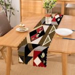 - Runner-4061 - Realhomes Geometrik Desenli Özel Tasarım Dijital Baskılı Modern Runner Realhomes