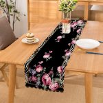 - Runner-4068 - Realhomes Çiçek Motifli Özel Tasarım Dijital Baskılı Modern Runner Realhomes