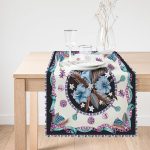 Çiçek Desenli Özel Tasarım Dijital Baskılı Modern Runner Realhomes