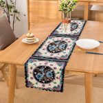 Çiçek Desenli Özel Tasarım Dijital Baskılı Modern Runner Realhomes