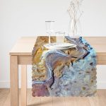 - Runner-4073-1 - Realhomes Mermer Motifli Özel Tasarım Dijital Baskılı Modern Runner Realhomes