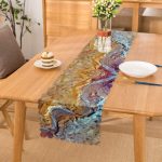 - Runner-4073 - Realhomes Mermer Motifli Özel Tasarım Dijital Baskılı Modern Runner Realhomes