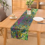 - Runner-4081 - Realhomes Ebru Sanatı Motifli Özel Tasarım Dijital Baskılı Modern Runner Realhomes