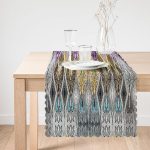 - Runner-4085-1 - Realhomes Geometrik Desenli Özel Tasarım Dijital Baskılı Modern Runner Realhomes