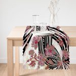 - Runner-4086-1 - Realhomes Etnik Çiçek Desenli Özel Tasarım Dijital Baskılı Modern Runner Realhomes